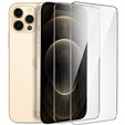 2x edzett üveg a iPhone 12/12 Pro, ERBORD 9H Hard Glass a képernyőn