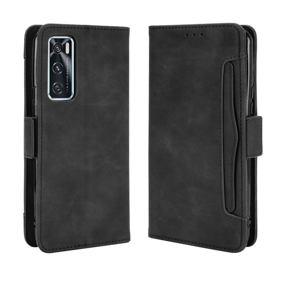 Pattintható tok a vivo V20 SE / vivo Y70 2020, Card Slot, fekete