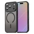 Matt tok iPhone 17 Pro készülékhez, MagSafe, kameravédelemmel, fekete