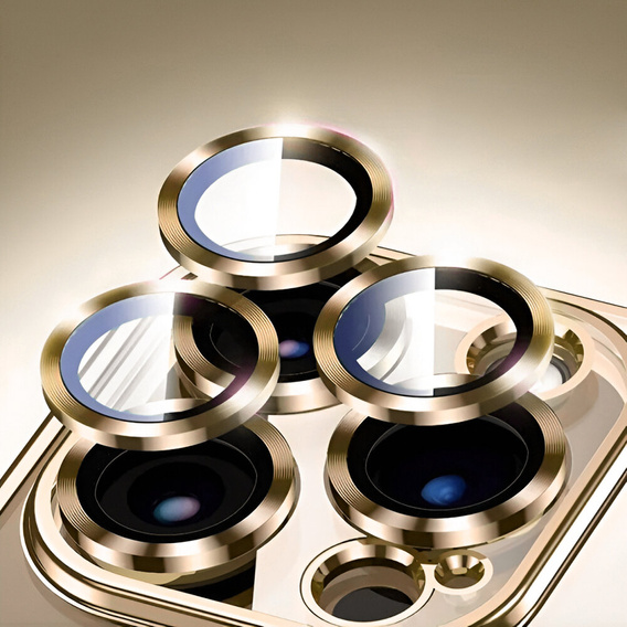 Tok iPhone 15 Pro-hoz, Electro MagSafe, arany + üveg a képernyőhöz