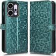 Pántos tok Oppo Reno 14, pénztárca Rhombus, zöld