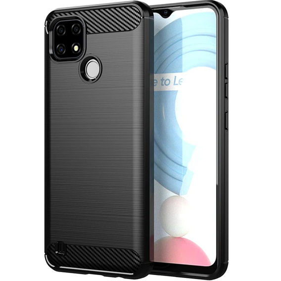Telefontok a Realme C21Y / C25Y, Carbon, fekete
