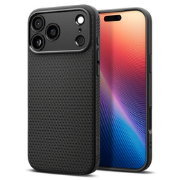 Spigen Liquid Air tok iPhone 17 Pro Max készülékhez, matt fekete