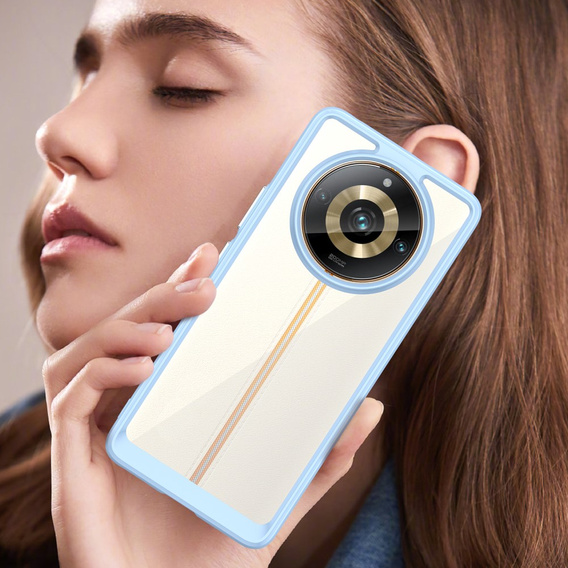 Telefontok a Realme 11 Pro 5G / 11 Pro+ 5G, Fusion Hybrid, átlátszó / kék