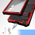 Páncélozott tok a Samsung Galaxy S25 Ultra, R-JUST, piros