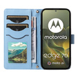 Rhombus Crossbody bőr flip tok Motorola Edge 70 készülékhez