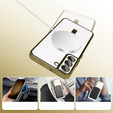 Tok Samsung Galaxy S21-hoz, Electro MagSafe, arany + üveg a képernyőhöz