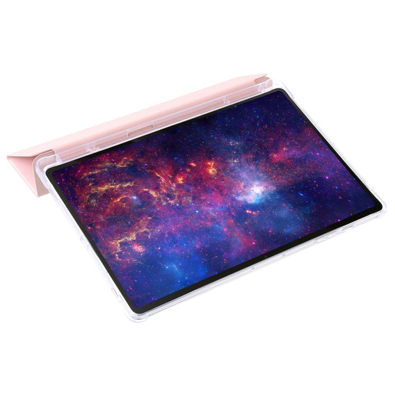 Tok Samsung Galaxy Tab S9 Ultra, Smartcase Hybrid, tolltartó résszel, rózsaszín
