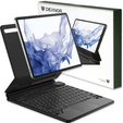 Billentyűzet tok Samsung Galaxy Tab S10+/S9 FE+ Plus/S9+/ S8+/ S7+/ S7 FE, Dexnor Magnetic Keyboard Touchpad, fekete