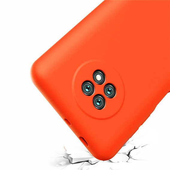 Telefontok a Xiaomi Redmi Note 9T 5G, Silicone Lite, piros