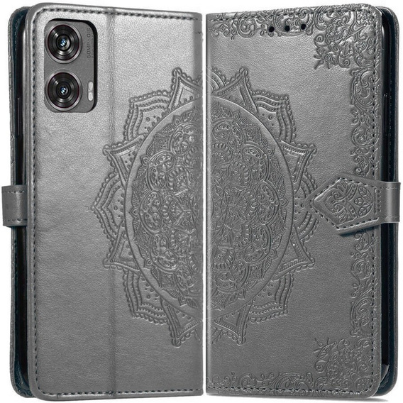 Pattintható tok a Motorola Moto G85, Mandala, szürke