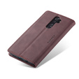 CASEME tok Xiaomi Redmi Note 8 Pro, Leather Wallet Case, piros