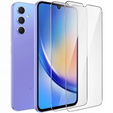 2x edzett üveg a Samsung Galaxy A34 5G, ERBORD 9H Hard Glass a képernyőn