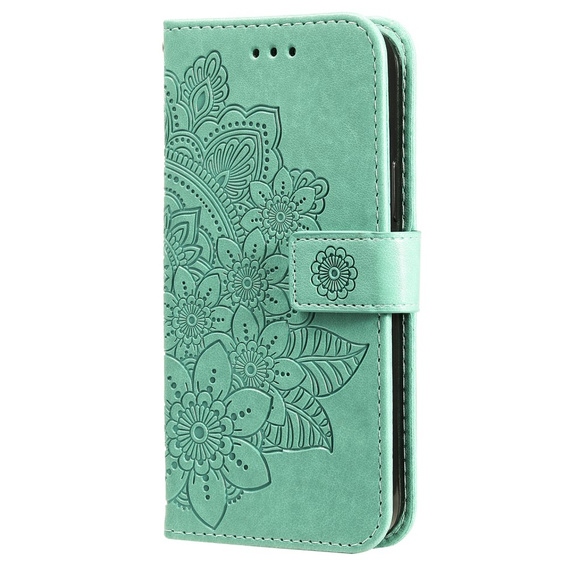 Pattintható tok a Xiaomi Redmi Note 13 Pro 5G, Mandala, zöld