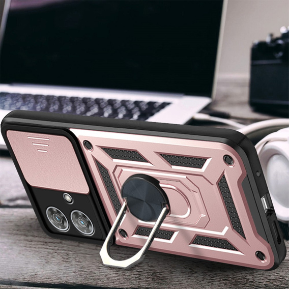 Telefontok a Motorola Edge 40 Neo, CamShield Slide, rózsaszín rose gold