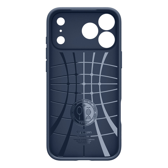 Spigen Liquid Air tok iPhone 17 Pro Max készülékhez, tengerészkék