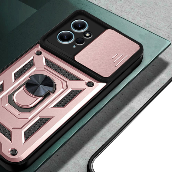 Telefontok a Xiaomi Redmi Note 12 4G, CamShield Slide, rózsaszín rose gold