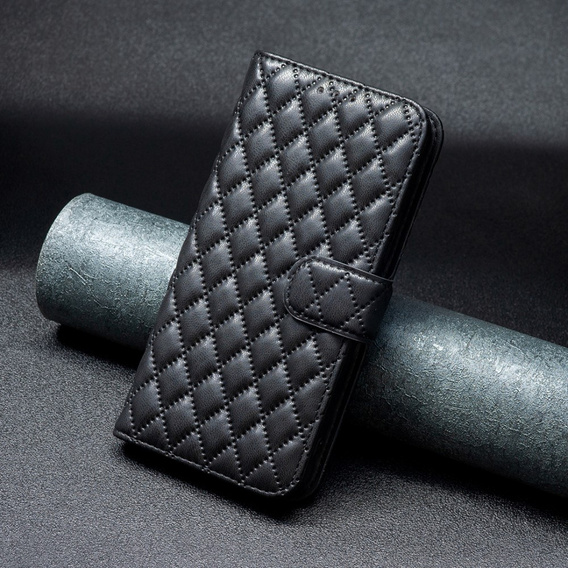 Pattintható tok a Samsung Galaxy A56, Wallet, BINFEN COLOR, fekete