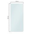 2x edzett üveg a Motorola Edge 30 Pro, ERBORD 9H Hard Glass a képernyőn