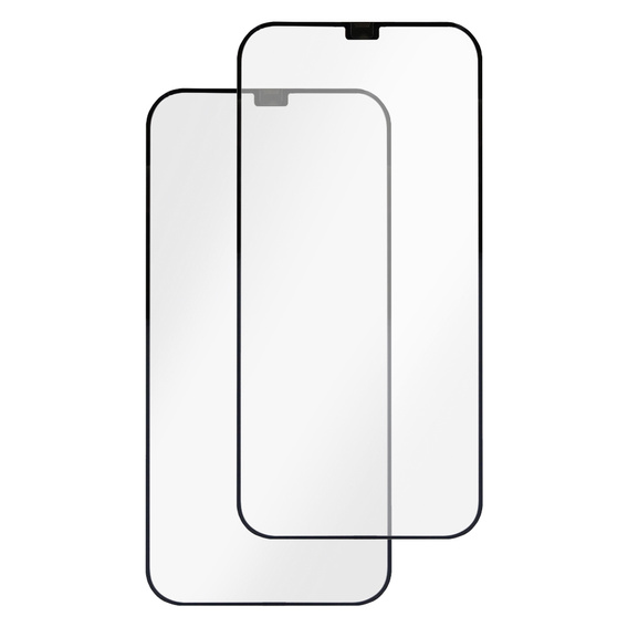 2x edzett üveg iPhone 12 / 12 Pro, ERBORD Easy App Full Screen Protector