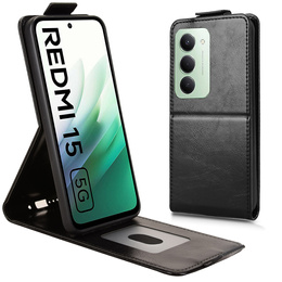 Flip tok Xiaomi Redmi 15 5G / 4G, Flip tok, fekete