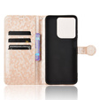Flap tok Motorola Moto G86 Power 5G, Wallet Rhombus, arany
