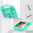 Gyermek tok Samsung Galaxy Tab S6 Lite 10.4 2020/2022 / Tab A7 2020 T500 / T505 / Tab S6 T860/T865, Cute Patterns, állvánnyal, zöld