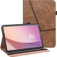 Tok Lenovo Tab M9, Classic, tolltartóval, barna