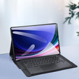 Tok + billentyűzet Samsung Galaxy Tab S10 Ultra, Dux Ducis TouchPad Leather Pen Slot, fekete