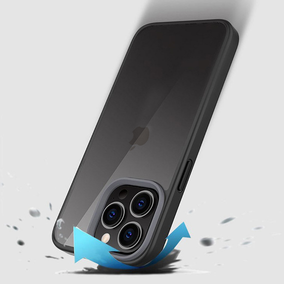 Telefontok a iPhone 13 Pro, ERBORD Hybrid Case, fekete