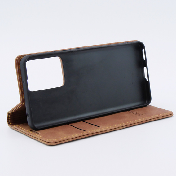 Telefontok a Xiaomi 13 lite, ERBORD Vintage, pénztárca patenttal, barna