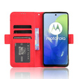 Pattintható tok a Motorola Moto E14, Card Slot, piros