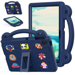 Gyermek tok Lenovo Tab TB311FU, Cute Patterns, állvánnyal, sötétkék