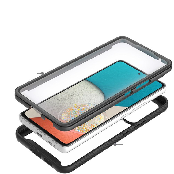 Tok Samsung Galaxy A53 5G készülékhez, Shockproof, fóliával, kék