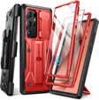 Tok Samsung Galaxy S24 Ultra, Tongate MECH sorozatú klipsz, piros