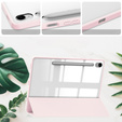 Tok Samsung Galaxy Tab S10 FE+ Plus, Smartcase Hybrid, tolltartó résszel, rózsaszín