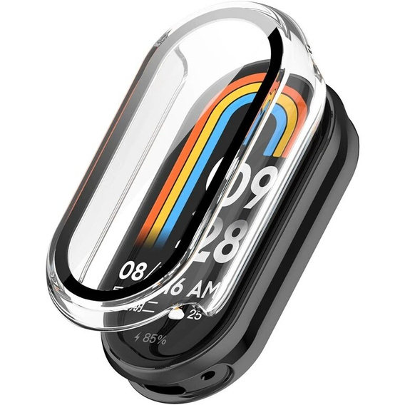 2in1 tok + edzett üveg a Xiaomi Smart Band 10 / 9 / 8-hoz, fekete