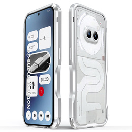 Teletok LUPHIE Nothing Phone 2a / 2a Plus-hoz, Armor Bumper, ezüst