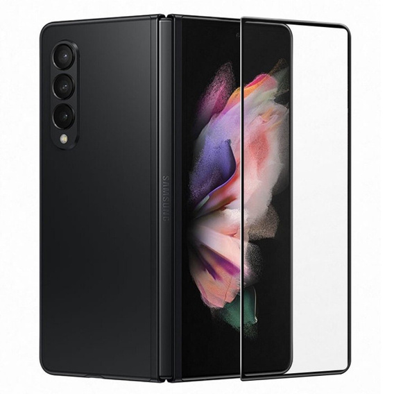 3D edzett üveg Samsung Galaxy Z Fold 4 5G készülékhez, fekete