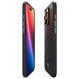 Spigen tok iPhone 16 Pro készülékhez, Enzo Aramid MagSafe, szénfekete / ezüst + 9H edzett üveg