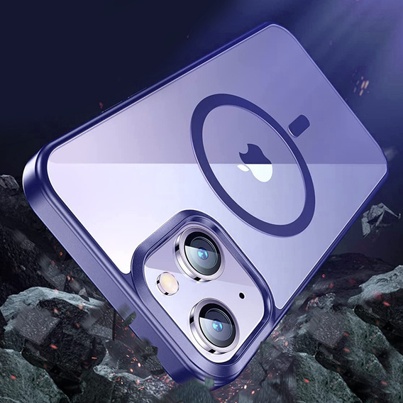 Telefontok a iPhone 14, ERBORD Hybrid MagSafe Case, kék