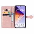 Pattintható tok a Infinix Note 40 Pro Plus, Mandala, rózsaszín rose gold