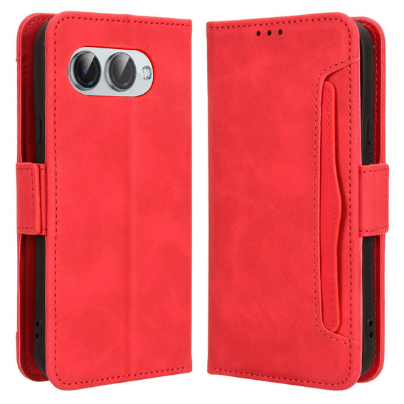 Pattintható tok a T Phone 3 5G, Card Slot, piros