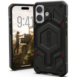 Urban Armor Gear Telefontok a iPhone 15 Plus, Monarch Pro Kevlar MagSafe, fekete