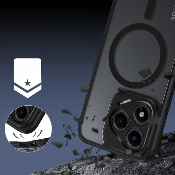 Tok Honor 400 Lite-hoz, MagSafe, ERBORD Matt Case, fekete