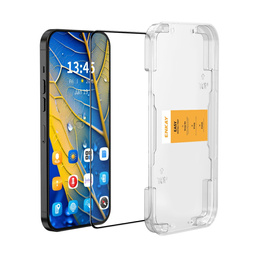 ENKAY edzett üveg Xiaomi Redmi Note 14 5G, fekete