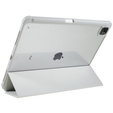 Tok iPad Pro 12.9" 2022/2021/2020 (6/5/4 gen.), Smartcase Hybrid, tolltartó résszel, szürke