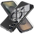 Tok Samsung Galaxy S25-hoz, Electro MagSafe, fekete + üveg a képernyőhöz