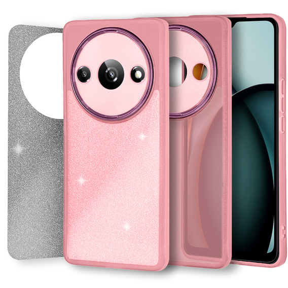Telefontok a Xiaomi Redmi A3, Glittery Powder, rózsaszín