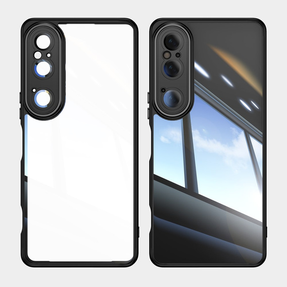 Tok Sony Xperia 1 VI, Fusion Hybrid, kameravédelemmel, átlátszó / fekete